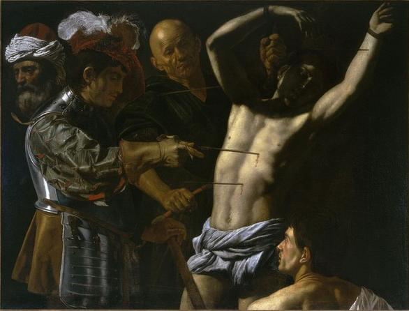 Martyrdom of Saint Sebastian.